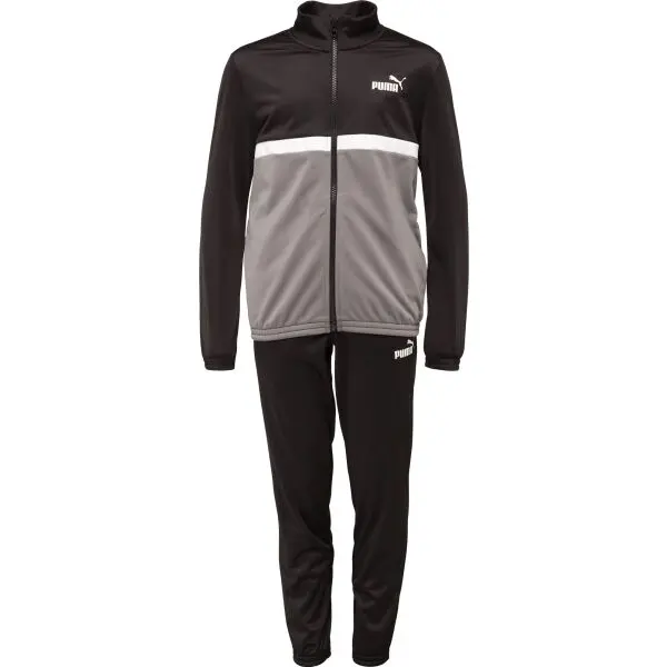 Puma Puma COLORBLOCK POLY SUIT CL B Спортен екип за момчета, черно, размер