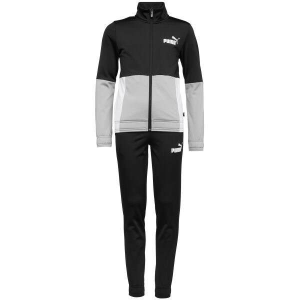Puma Puma COLORBLOCK POLY SUIT CL B Спортен екип за момчета, черно, размер