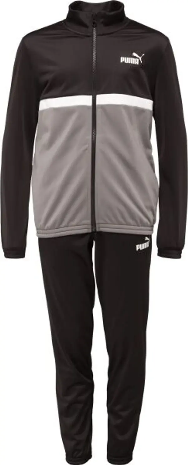 Puma Puma COLORBLOCK POLY SUIT CL B Спортен екип за момчета, черно, размер