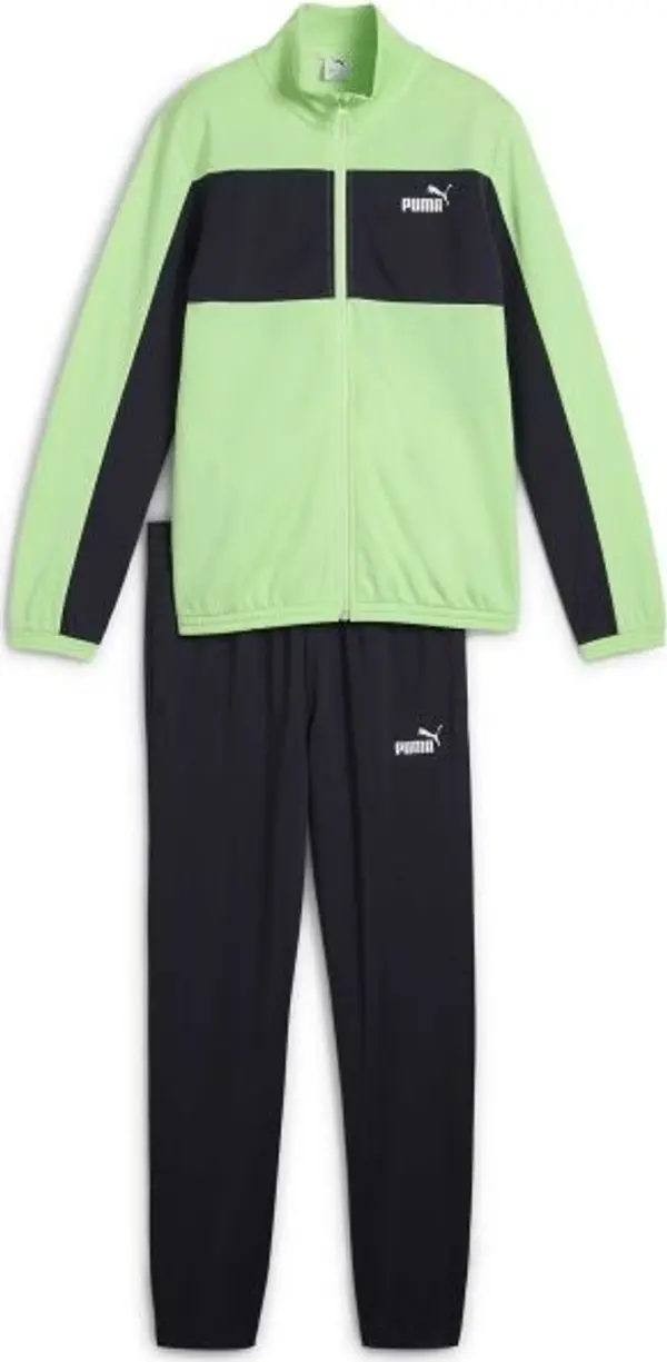 Puma Puma COLORBLOCK POLY SUIT CL B Спортен екип за момчета, светло-зелено, размер