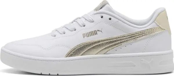 Puma Puma COURT LALLY METALLIC WHISPER Дамски кецове, бяло, размер 41
