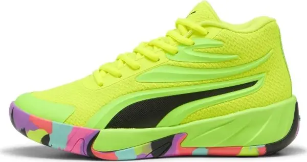 Puma Puma COURT PRO MARBLE JR Момчешки обувки за баскетбол, светло-зелено, размер 38