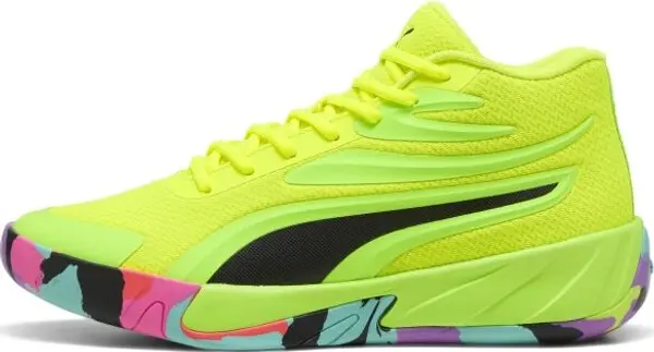 Puma Puma COURT PRO MARBLE Мъжки  обувки за баскетбол, светло-зелено, размер 46