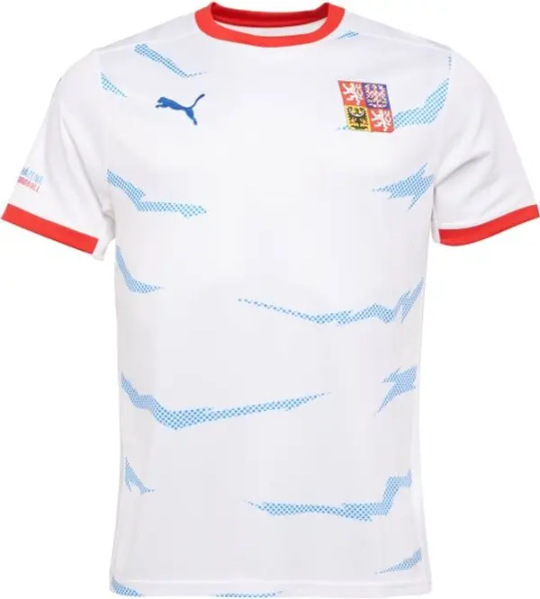 Puma Puma CZECH HANDBALL JERSEY M AWAY Мъжка фланелка за хандбал, бяло, размер