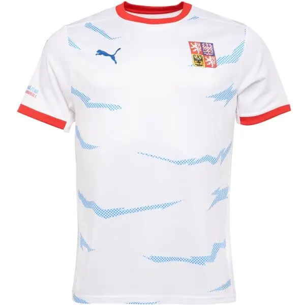 Puma Puma CZECH HANDBALL JERSEY M AWAY Мъжка фланелка за хандбал, бяло, размер