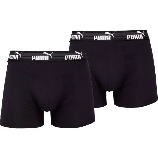 Puma Puma ELEMENTS MEN BOLD LOGO BOXERS 2P Мъжки боксерки, черно, размер