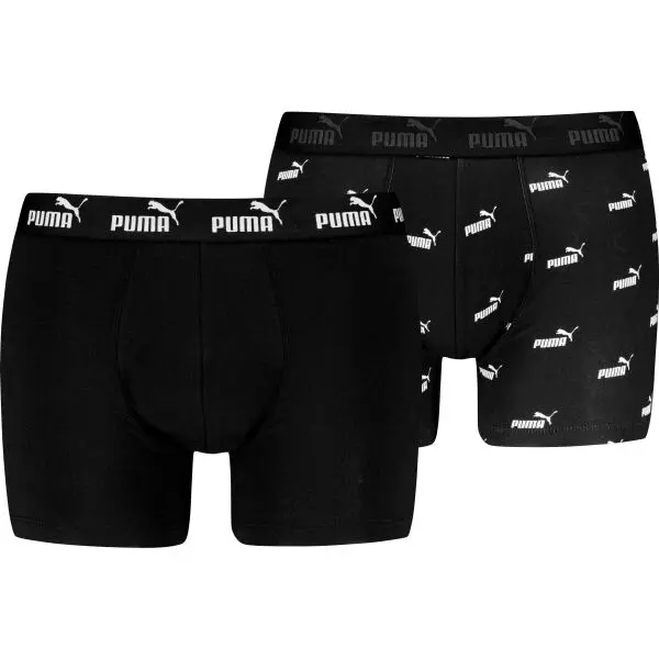 Puma Puma ELEMENTS MEN BOLD LOGO BOXERS 2P Мъжки боксерки, черно, размер