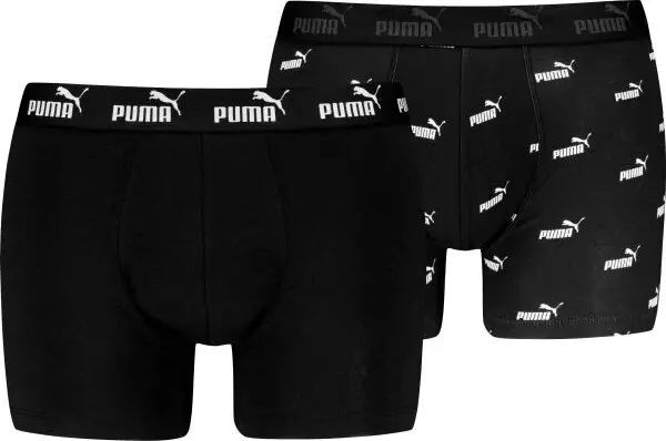 Puma Puma ELEMENTS MEN BOLD LOGO BOXERS 2P Мъжки боксерки, черно, размер