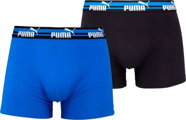 Puma Puma ELEMENTS MEN BOLD LOGO BOXERS 2P Мъжки боксерки, синьо, размер