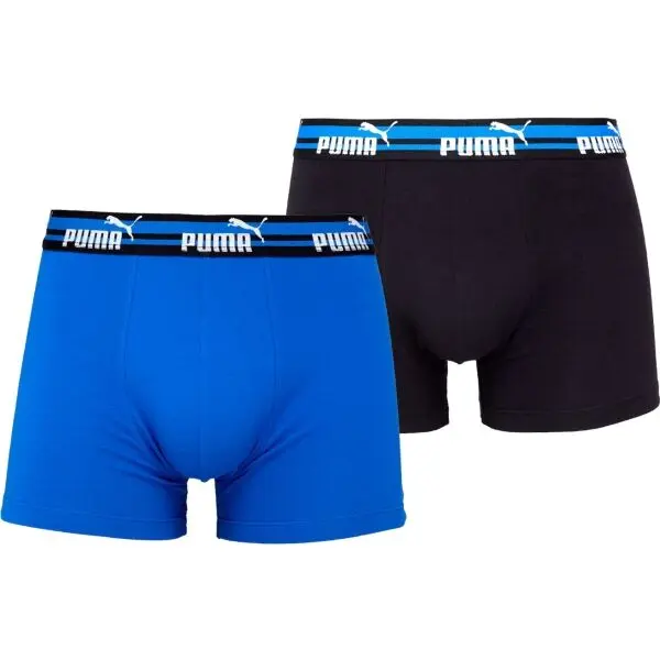 Puma Puma ELEMENTS MEN BOLD LOGO BOXERS 2P Мъжки боксерки, синьо, размер