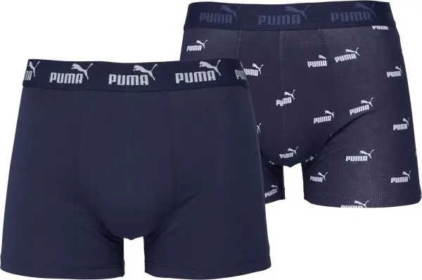 Puma Puma ELEMENTS MEN BOLD LOGO BOXERS 2P Мъжки боксерки, тъмносин, размер