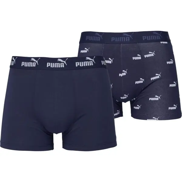 Puma Puma ELEMENTS MEN BOLD LOGO BOXERS 2P Мъжки боксерки, тъмносин, размер