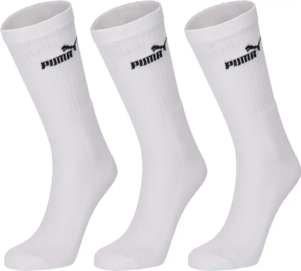 Puma Puma ELEMENTS UNISEX CREW SOCK 3P Комплект чорапи, бяло, размер 35-38
