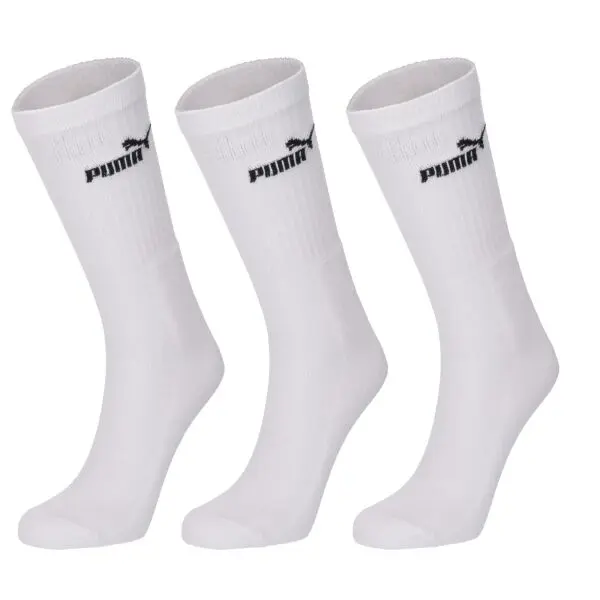 Puma Puma ELEMENTS UNISEX CREW SOCK 3P Комплект чорапи, бяло, размер 43-46