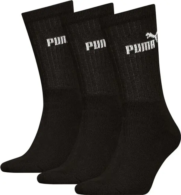 Puma Puma ELEMENTS UNISEX CREW SOCK 3P Комплект чорапи, черно, размер 43-46