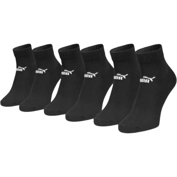 Puma Puma ELEMENTS UNISEX PLAIN QUARTER 3P Чорапи, черно, размер