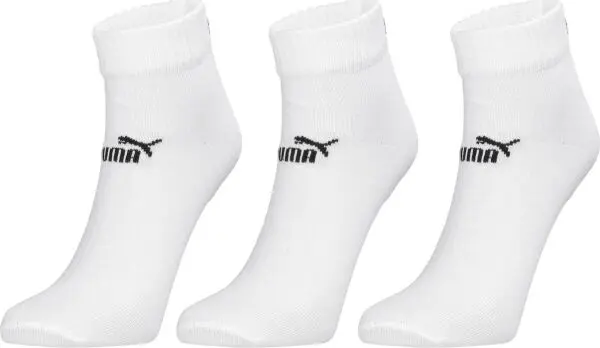 Puma Puma ELEMENTS UNISEX PLAIN QUARTER 3P Универсални  чорапи, бяло, размер 35-38