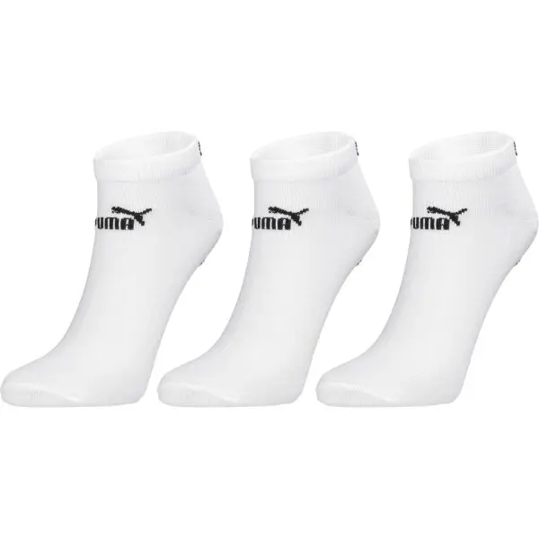 Puma Puma ELEMENTS UNISEX PLAIN SNEAKER 3P Универсални  чорапи, бяло, размер 39-42