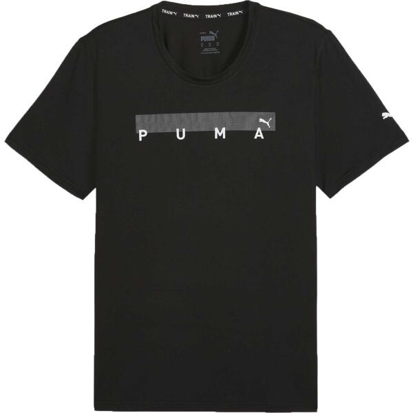 Puma Puma ENERGY CLOUDSPUN GRAPHIC TEE Мъжка спортна тениска, черно, размер