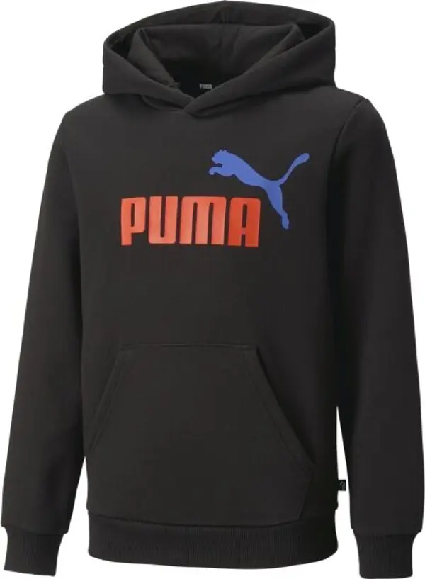 Puma Puma ESS + 2 COL BIG LOGO HOODIE FL B Суитшърт за момчета, черно, размер