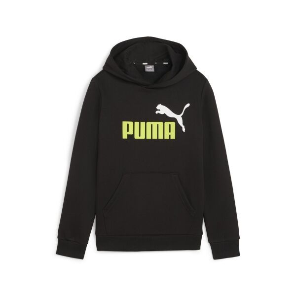 Puma Puma ESS + 2 COL BIG LOGO HOODIE FL B Суитшърт за момчета, черно, размер
