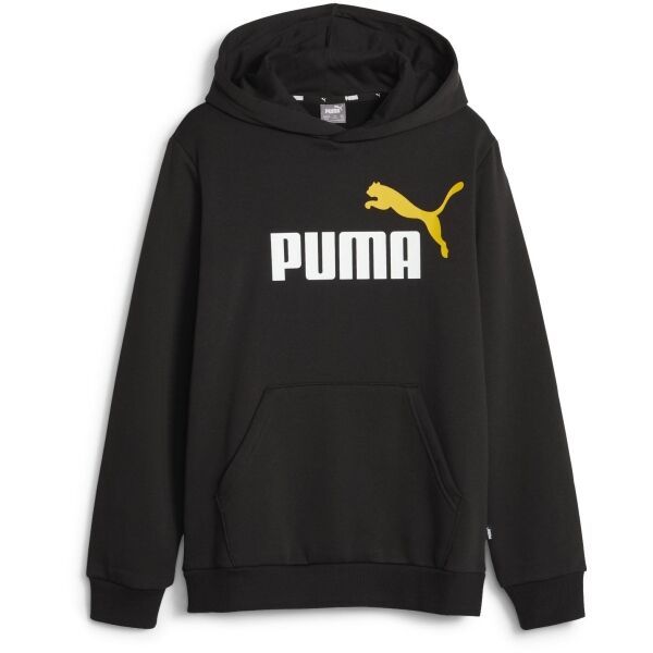 Puma Puma ESS + 2 COL BIG LOGO HOODIE FL B Суитшърт за момчета, черно, размер