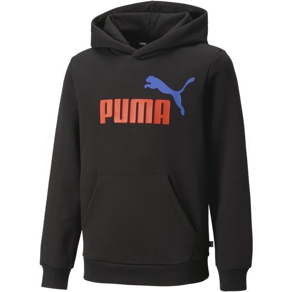 Puma Puma ESS + 2 COL BIG LOGO HOODIE FL B Суитшърт за момчета, черно, размер