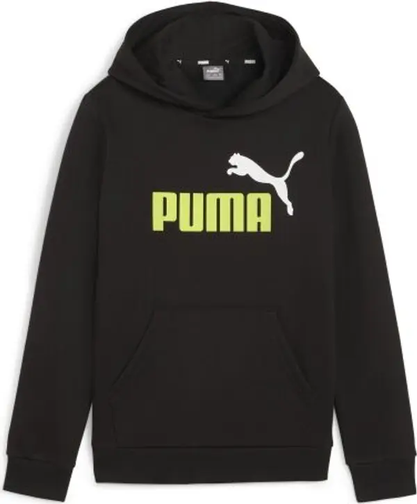 Puma Puma ESS + 2 COL BIG LOGO HOODIE FL B Суитшърт за момчета, черно, размер