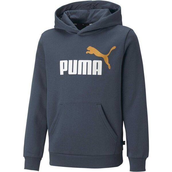Puma Puma ESS + 2 COL BIG LOGO HOODIE FL B Суитшърт за момчета, тъмносин, размер