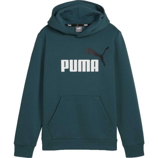 Puma Puma ESS + 2 COL BIG LOGO HOODIE FL B Суитшърт за момчета, зелено, размер