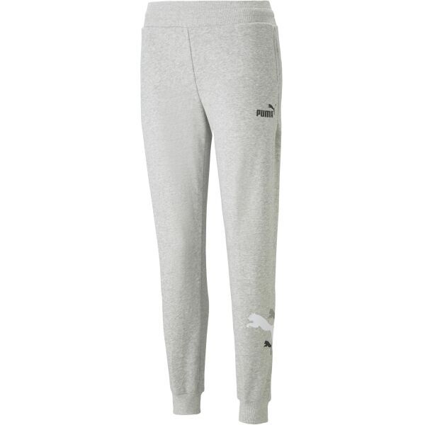 Puma Puma ESS + 2 COL LOGO PANTS FL B Долнище за момчета, сиво, размер