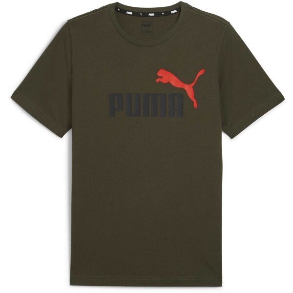 Puma Puma ESS + 2 COL LOGO TEE Мъжка тениска, khaki, размер
