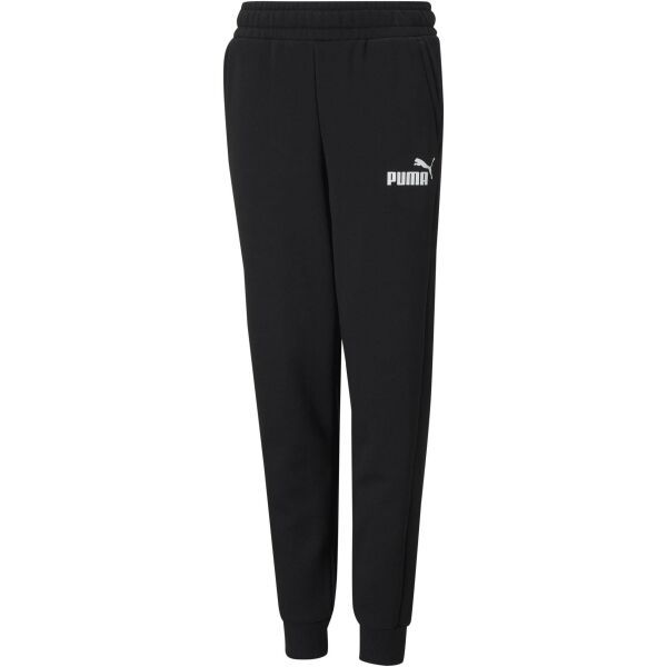 Puma Puma ESS LOGO PANTS TR Детско спортно долнище, черно, размер