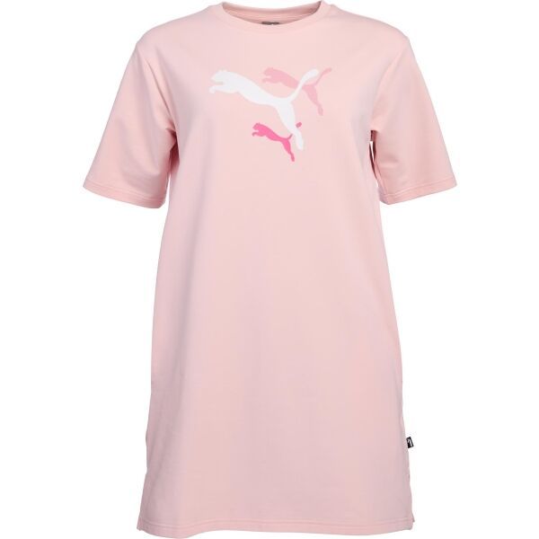 Puma Puma ESS+ LOGO POWER TEE DRESS TR Дамска рокля, розово, размер