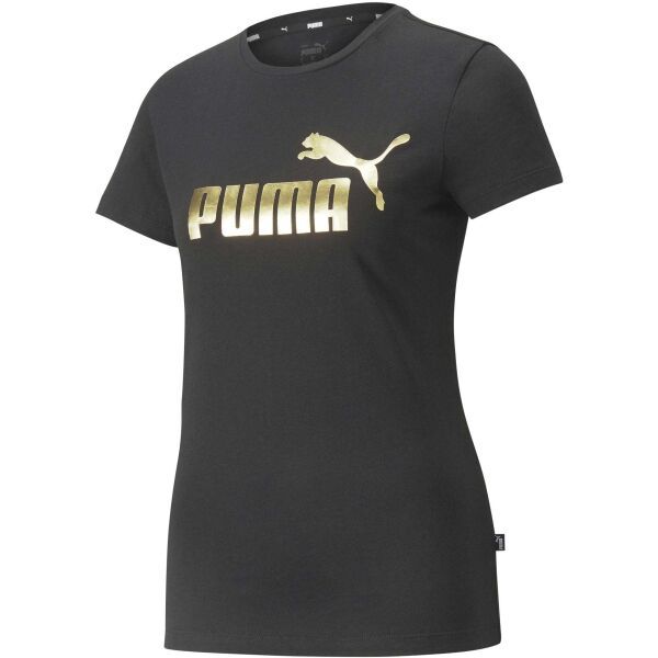Puma Puma ESS+ METALLIC LOGO TEE Дамска тениска, черно, размер
