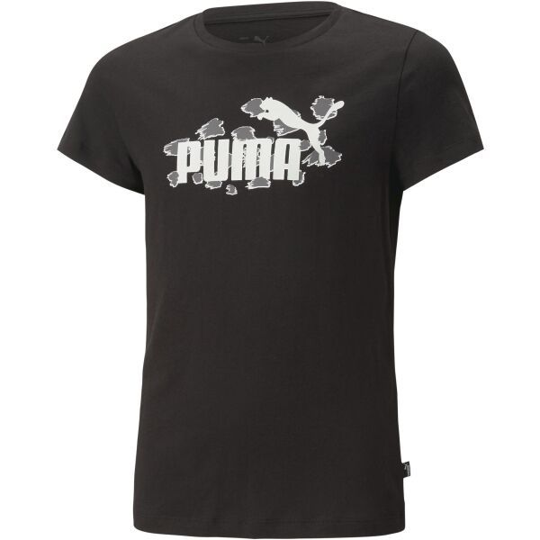 Puma Puma ESS+ANIMAL TEE G Тениска за момичета, черно, размер