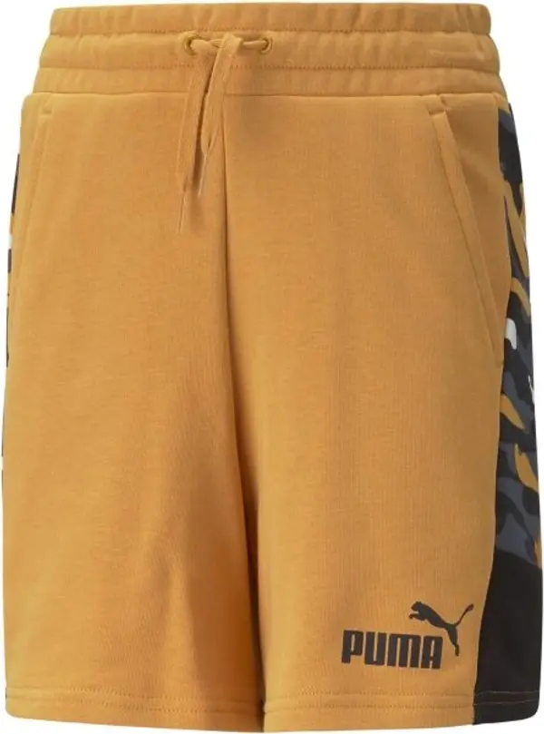 Puma Puma ESS+CAMO SHORTS TR B DESERT CLAY Детски спортни шорти, оранжево, размер