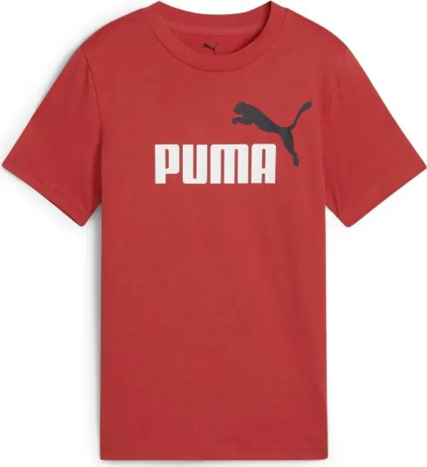 Puma Puma ESSENTIALS 2 COLOR N0.1 LOGO TEE B Тениска за момчета, червено, размер