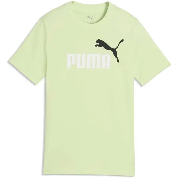 Puma Puma ESSENTIALS 2 COLOR N0.1 LOGO TEE B Тениска за момчета, светло-зелено, размер