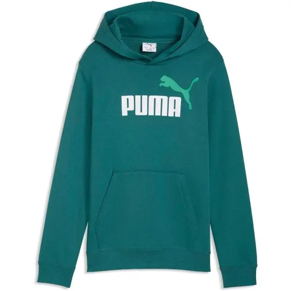 Puma Puma ESSENTIALS 2 COLOR NO 1 LOGO HOODIE TR B Детски суитшърт, зелено, размер