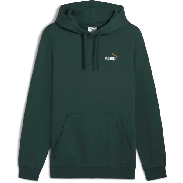 Puma Puma ESSENTIALS 2 COLOR SMALL NO 1 LOGO HOODIE Мъжки суитшърт, тъмнозелено, размер