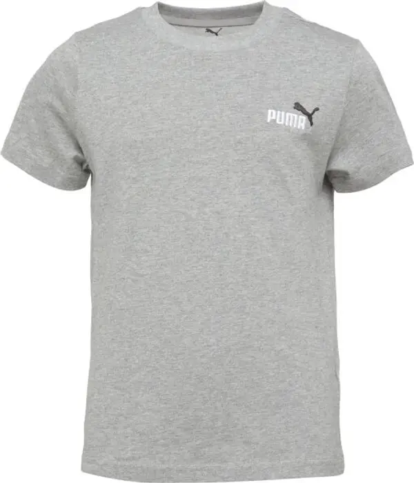 Puma Puma ESSENTIALS 2 COLOR SMALL NO.1 LOGO TEE B Тениска за момчета, сиво, размер