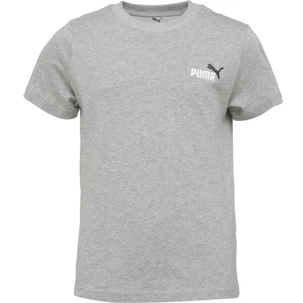 Puma Puma ESSENTIALS 2 COLOR SMALL NO.1 LOGO TEE B Тениска за момчета, сиво, размер