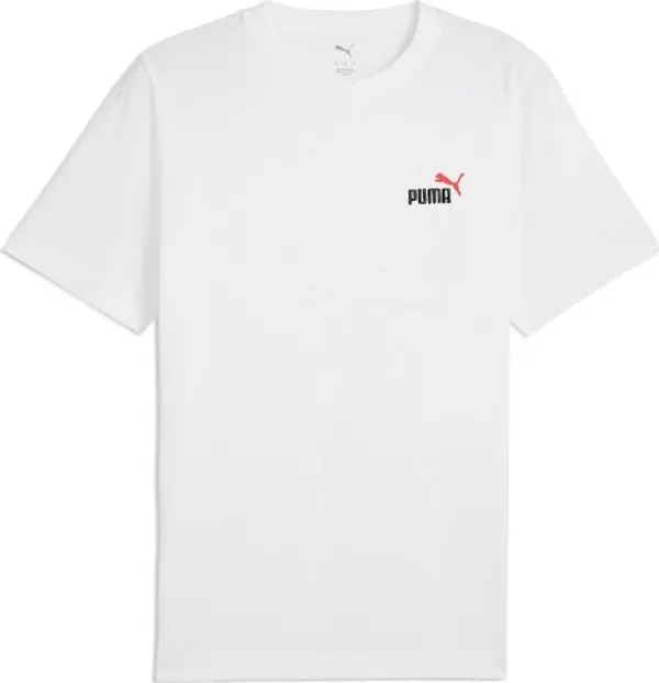 Puma Puma ESSENTIALS 2COLOR SMALL NO 1 LOGO TEE Мъжка тениска, бяло, размер