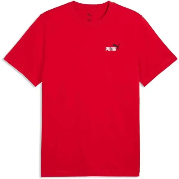 Puma Puma ESSENTIALS 2COLOR SMALL NO 1 LOGO TEE Мъжка тениска, червено, размер