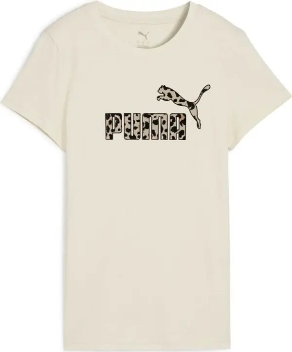 Puma Puma ESSENTIALS + ANIMAL GRAPHIC TEE Дамска тениска, бежово, размер