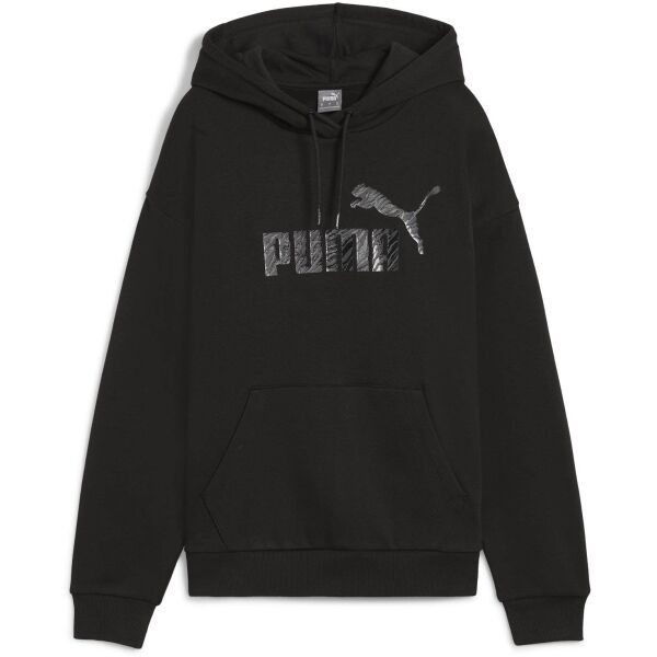 Puma Puma ESSENTIALS+ ANIMAL HOODIE Дамски суитшърт с качулка, черно, размер