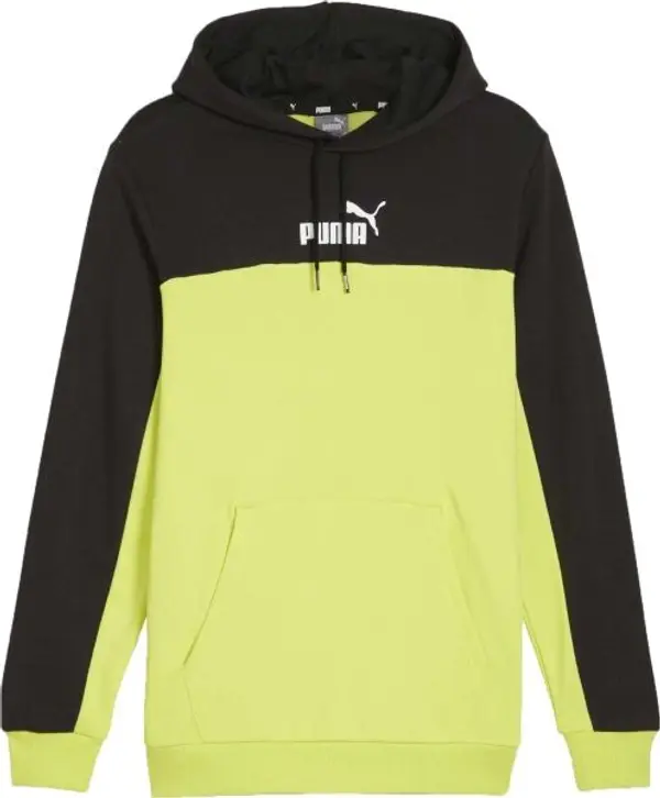 Puma Puma ESSENTIALS + BLOCK HOODIE Мъжки суитшърт, жълто, размер