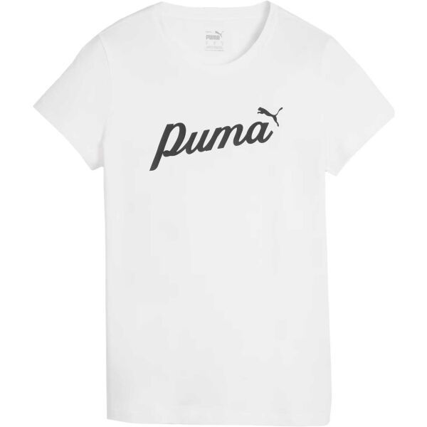 Puma Puma ESSENTIALS + BLOSSOM SCRIP TEE Дамска тениска, бяло, размер