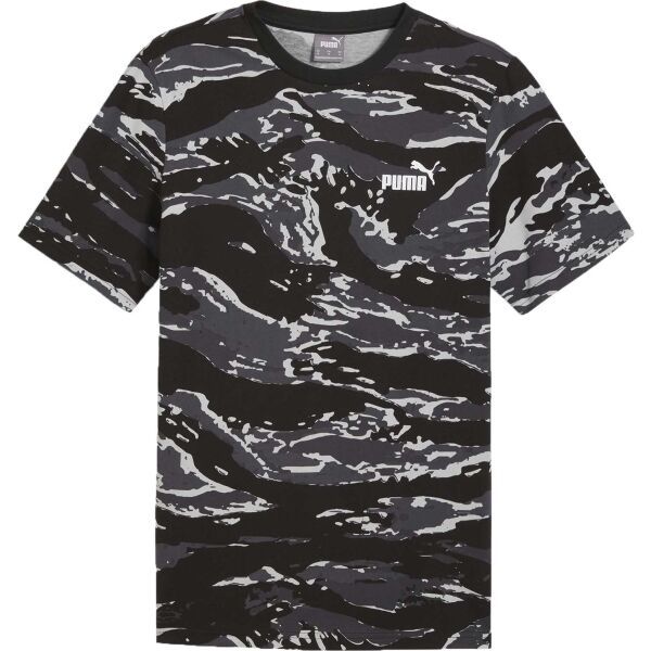 Puma Puma ESSENTIALS + CAMO AOP TEE Мъжка тениска, черно, размер